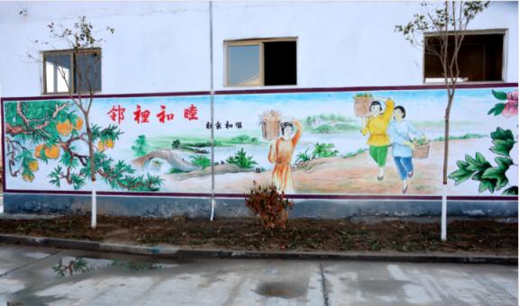神木乡镇文化墙 乡风文明焕发新活力